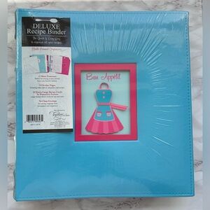 Tapestry Deluxe Kitchen Retro Recipe Organizer 12 Sheet Protectors 24 Cards NEW